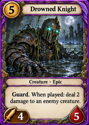 Drowned Knight card